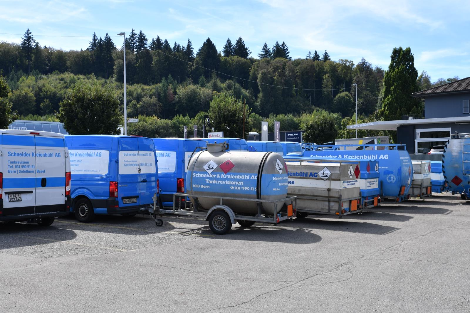 Tankfahrzeuge und spezialisierte Ausrüstung der Schneider Kreienbühl AG